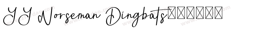 YY Norseman Dingbats字体转换